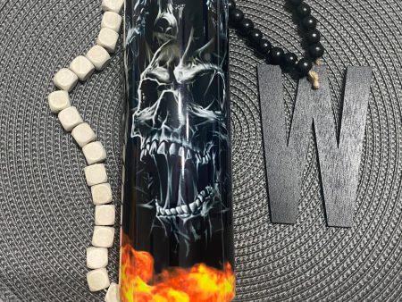 Skull with fire For Discount