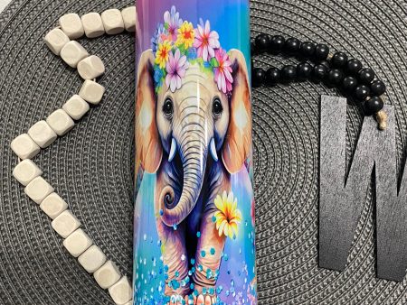 Elephants colors and flowers Online