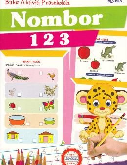 Buku Aktiviti Prasekolah - Nombor 1 2 3 Supply