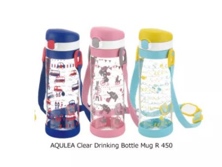 Richell Aqulea Clear Drinking Bottle (450ml) For Cheap